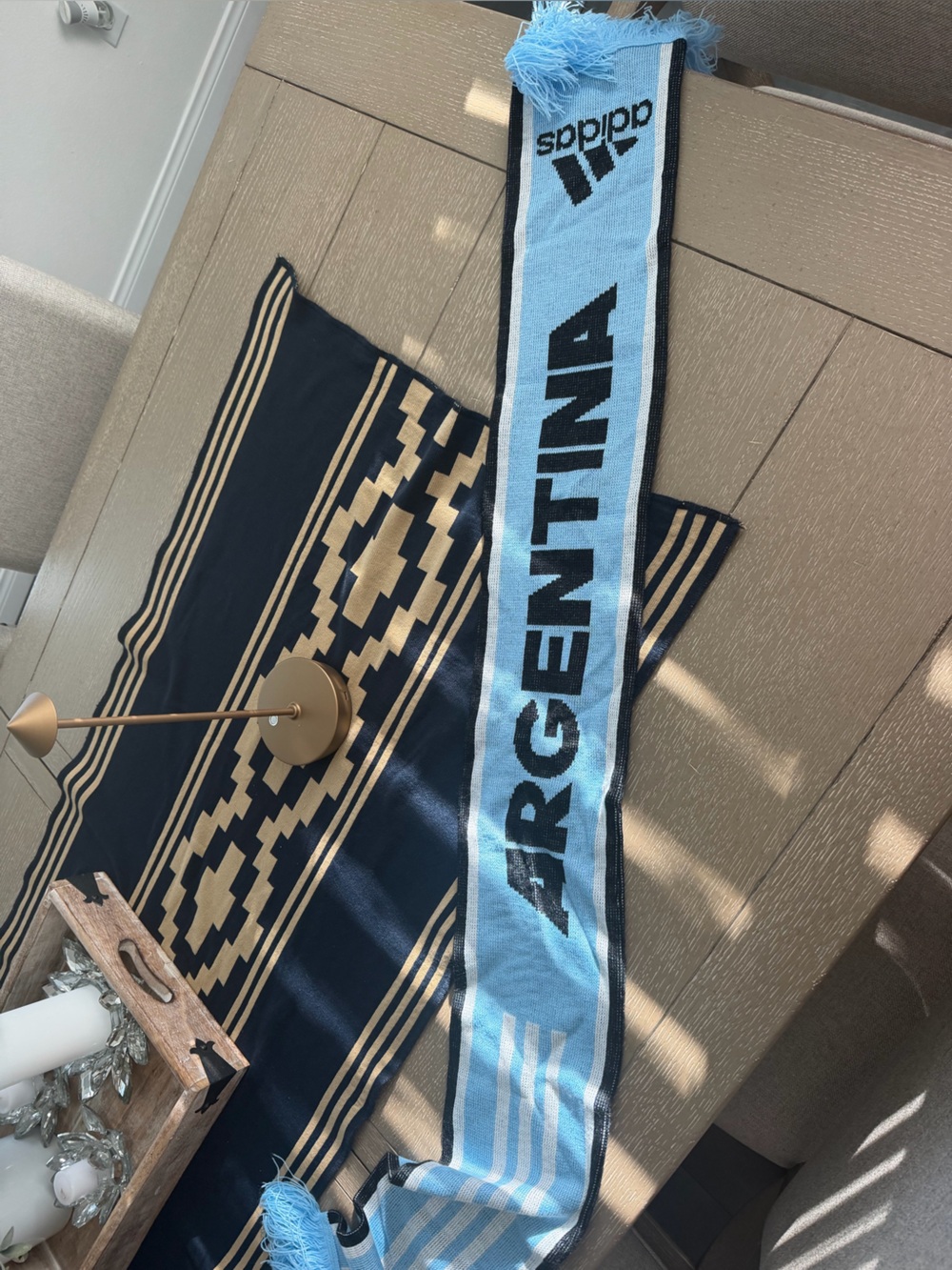 adidas Argentina Light Blue & Black Fan Scarf